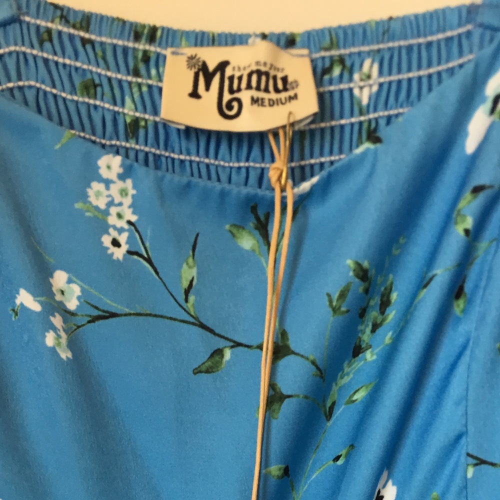NWT Show Me Your Mumu Floral Gemini Blue Floral Jumpsuit - Picture 9 of 10